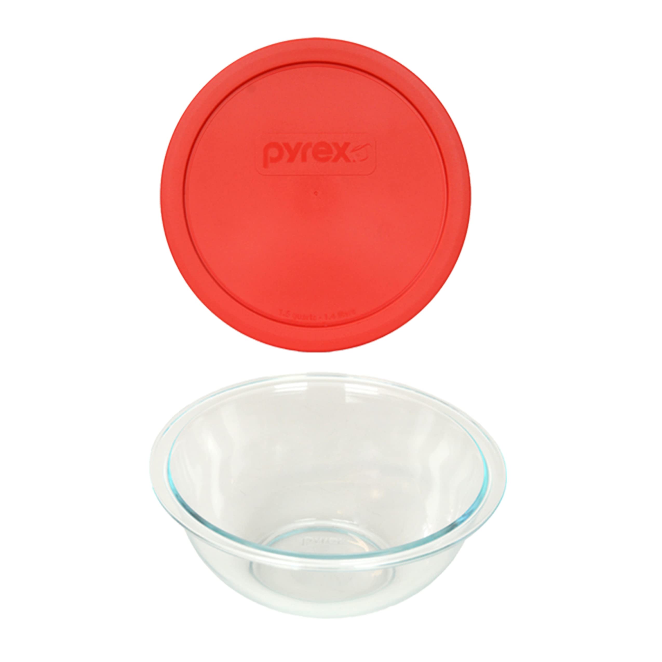 Amazon.com: Pyrex 323 1.5-Quart Glass Mixing Bowl & 323-PC Red